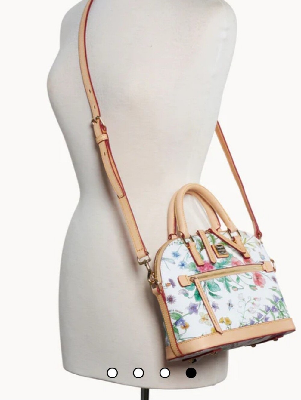Dooney & Bourke Botanical Small Domed Zip Satchel - Picture 4 of 4